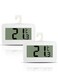 Thermometer with High Precision, 2 Pack Waterproof Freezer Room Thermometer, Fridge Alarm Thermometer for Kitchen, Home Use - Fahrenheit or Celsius Display