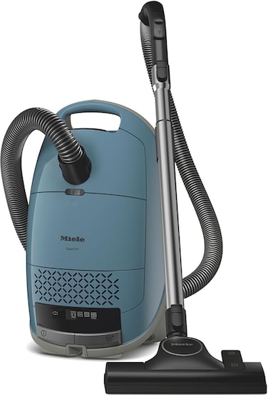 Miele Guard M1 Flex Bagged Cylinder Vacuum Cleaner with AirClean Filter, AllTeQ Universal Floorhead and Flexible Crevice Tool, LED Icon Display, in Nordic Blue