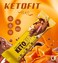 Laperva Keto Fit Chocolate Caramel Bar   Low Carb Keto Friendly Protein Snack, High Fiber, No Added Sugar, Gluten Free &amp; Weight Management Support 18 pcs