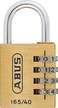 ABUS Combination lock 165/20 - brass padlock - with individually adjustable number code