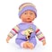 Bayer Design Soft Baby Doll 20cm - Lightweight Cuddly Baby Doll In 2 Assorted Styles - Plush Mini Doll For Toddlers -Perfect For Travel, Play &amp; Display