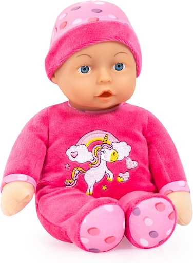 Bayer Design 12" Soft Body Rag Doll - Unicorn - 93029Ac