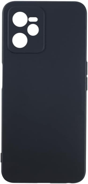 EXELLE for Oppo Realme C35 Case, Soft TPU Back Cover Shockproof Silicone Bumper Anti-Fingerprints Full-Body Protective Case Cover for Oppo Realme C35 (6.6 Inch) Black