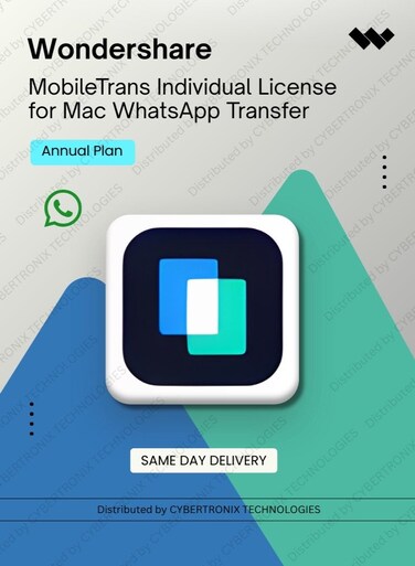 Wondershare MobileTrans Individual License for Mac WhatsApp Transfer   Annual Plan   Digital License   Same Day Delivery