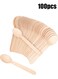 100-Piece Birchwood Spoon Beige 4.5inch
