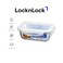LocknLock 430ml Oven-Safe Borosilicate Glass Rectangular Container with Airtight Lid - Microwave, Freezer, and Dishwasher Safe