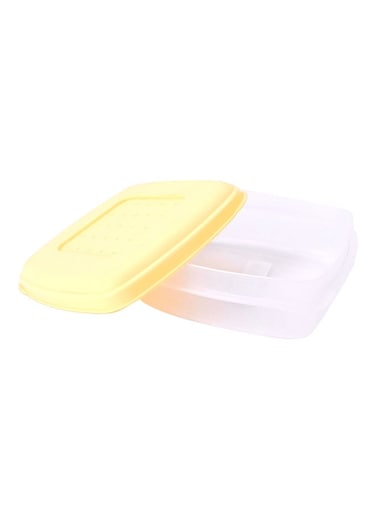 Food Saver Box – White/Yellow, Airtight Lid