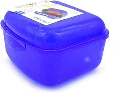 RIVAL Blue Snack Carrier &ndash; Snack Container for Kids, School, Office, and Kitchen Food Storage