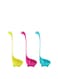 Soup Ladle Spons Loch Ness Monster Spoon Cute Kitchenware Household Gadgets 3 PCS Dinosaur Long Handle Standing Plastic Generic Cartoon Design (Lake Blue/Grass Green/Rose Red)