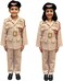 UAE Police Officer Costume &ndash; Premium Brown Unisex Set for Kids - Medium