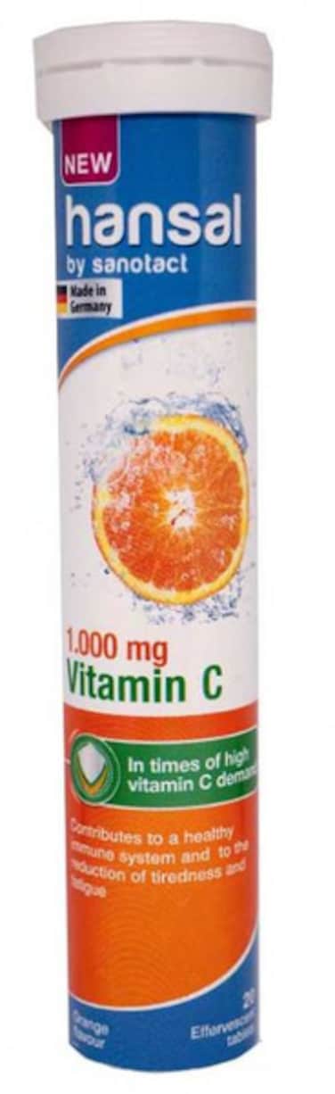 SANOTACT VITAMIN C 1000 MG 20 EFFERVESCENT TABLETS