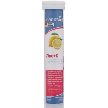 SANOTACT ZINC+C 20 EFFERVESCENT TABLETS
