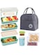 8 Piece Stainless Steel Bento Leakproof Lunch Box for Kids Adults Office Workers