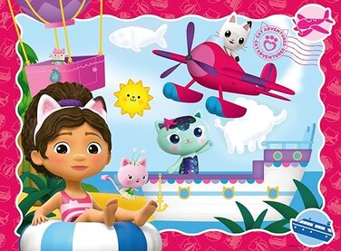 Ravensburger Gabby&rsquo;s Dollhouse 100 Piece XXL Jigsaw Puzzle for Kids With Fun Colorful Character Graphics Quality Pieces EncourAges Focus Creativity Hand Eye Coordination And Family Fun