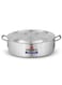 Aluminium Fish Pot with Lid, 31 cm (8L), Shallow Cooking Pot, Wide Base for Even Heat Distribution, Ideal for Fish, Curry &amp; Rice, Durable Metal Finish, Gas, Electric &amp; Ceramic Compatible