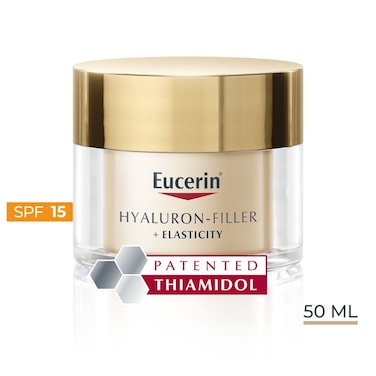 Eucerin Hyaluron Filler + Elasticity Anti-Aging Face Day Cream SPF15, 50ml