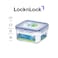 LocknLock 420ml Squared Airtight Food Storage Container - BPA-Free, Microwave, Freezer, and Dishwasher Safe