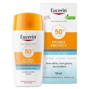 Eucerin Hydro Protect Ultra Light Sunscreen Face Fluid SPF50+, 50ml