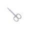Credo Solingen Cuticle Scissor Tower Point Matt Chrome Blister