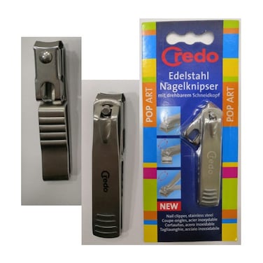 Credo Solingen Nail Clipper Stainless Steel With Turnable Head   82 Mm
