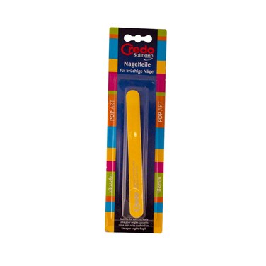 Credo Solingen Nail File Pop Art Split Nails Yellow BlIster   1 Pc