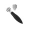 Credo Solingen Corn Cutter with Clip-on Rasp Chromed   Black