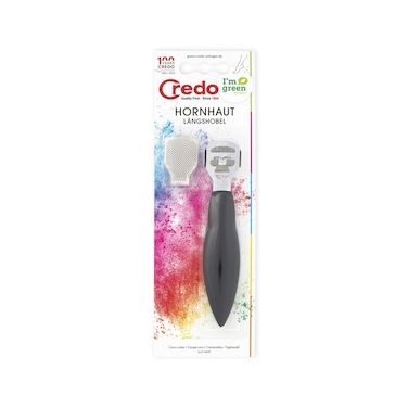 Credo Solingen Corn Cutter with Clip-on Rasp Chromed   Black