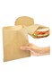 Pack Paper Sandwich Bags 7 x 6.7&acirc;&euro;, Greaseproof Snack Bags, Unbleached Pastry Bag, Recyclable Small Brown Paper Bags, Cookie Sleeves, Food Packing for Bakery, Donuts