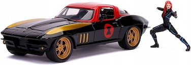 Jada 253225014 Ea Hollywood Rides-Marvel Black Widow 1966 Chevy 1:24, Multicolor