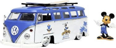 Jada Toys Mickey Van with Figure, 1:24 Scale, Black, Kid, Unisex, Cartoon, Van