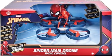 طائرة بدون طيار سبايدر-مان بالتحكم عن بعد من جادا مارفل (أزرق/أحمر)