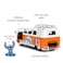 Jada Toys Stitch Car Vw Bus 1961 (19 cm) And Figure (5 cm)-Volkswagenmodel Car With Collectible Figure, Disney Toy Set For Lilo And Stitchmade Ofmetal For Fans And Children From 8 Years