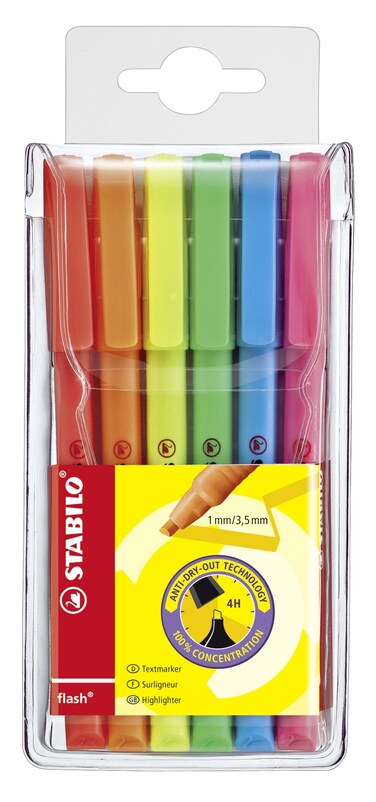 STABILO - highlighter - flashpack of 6