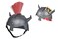 Simba 108042242 Wild Knights Helmet with Textile Straps For Attaching, Multicoloured