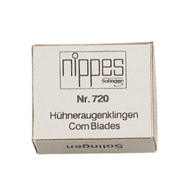 Nippes Corn-Cutter Blades 720 - Hygienic &amp; Easy to Use - Sustainable &amp; Long-Lasting Use - 10 Individually Wrapped Blades - Silver
