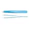 Nippes Solingen Cosmetic Tweezer Stainless Steel Colored Straight 728 - Suitable For Fine &amp; Precise Plucking - Handy With Good Grip - Blue