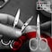 Nippes Solingen Nail Scissors Nickel Plated (851) - Essential Tool For The Perfect Manicure - Made Of Hardened Nickel-Plated Steel - With A Stalk &amp; Curved Tip