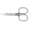 Nippes Solingen Nail Scissors Nickel Plated (851) - Essential Tool For The Perfect Manicure - Made Of Hardened Nickel-Plated Steel - With A Stalk &amp; Curved Tip