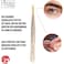 Nippes Solingen Tweezer Gold Tip Slanted 37Sgp - For Eyebrow Shaping &amp; Fine Hair Removal - Comfortable To Use &amp; Handy
