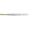 Nippes Solingen Tweezer Gold Tip Slanted 37Sgp - For Eyebrow Shaping &amp; Fine Hair Removal - Comfortable To Use &amp; Handy
