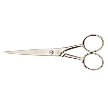Nippes Solingen Barber Scissors 590 - Premium Quality Hardened Steel - Ideal For Both Hair &amp; Beard Trimming - 13Cm