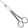 Nippes Solingen Barber Scissors With Finger Rest 590-17F - Premium Quality Hardened Steel - Ideal For Both Hair &amp; Beard Trimming - Silver