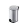 Hailo Pure M Pedal Bin, 12 Liters, Kitchen Bin with Lid, Soft-Close Trash Can, Foot Pedal Dustbin for Bathroom, Office, or Bedroom, Compact Waste Bin, Silver, Made in Germany &ndash; HLO-0517-020