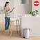 Hailo Pure M Pedal Bin, 12 Liters, Kitchen Bin with Lid, Soft-Close Trash Can, Foot Pedal Dustbin for Bathroom, Office, or Bedroom, Compact Waste Bin, White, Made in Germany &ndash; HLO-0517-030