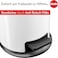 Hailo Pure M Pedal Bin, 12 Liters, Kitchen Bin with Lid, Soft-Close Trash Can, Foot Pedal Dustbin for Bathroom, Office, or Bedroom, Compact Waste Bin, White, Made in Germany &ndash; HLO-0517-030