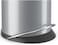 Hailo Harmony M Pedal Bin 12 Liters, Kitchen Bin with Lid, Soft-Close Trash Can for Food Waste, Office or Bathroom Use, Compact Waste Bin, Silver, Made in Germany &ndash; HLO-0515-020