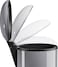 Hailo Harmony M Pedal Bin 12 Liters, Kitchen Bin with Lid, Soft-Close Trash Can for Food Waste, Office or Bathroom Use, Compact Waste Bin, Silver, Made in Germany &ndash; HLO-0515-020
