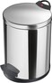 Hailo T2 M Pedal Bin, 11 Liter Stainless Steel Trash Bin with Lid, Waste Bag Clamping, Hands-Free Foot Pedal Kitchen Bin, Office &amp; Bathroom Dustbin, Made in Germany &ndash; HLO-0513-039