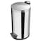 Hailo Pedal Bin T2 L 19 Liter Stainless Steel Kitchen Bin, Food Waste Bin with Soft-Close Lid, Dustbin for Kitchen, Waste Bag Clamping Inner Bin, Made in Germany &ndash; HLO-0520-039