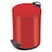 Hailo T2 M Pedal Bin, 11 Liter Trash Bin with Lid, Waste Bag Clamping, Hands-Free Foot Pedal Kitchen Bin, Office &amp; Bathroom Dustbin, Red, Made in Germany &ndash; HLO-0513-839